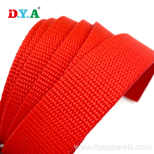 Polypropylene 20mm 25mm 30mm Red PP Woven Webbing